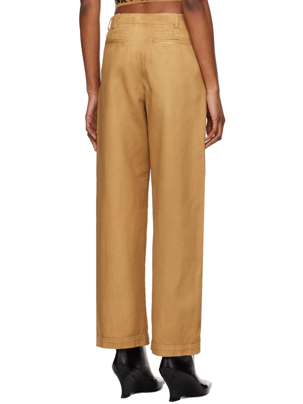Beige Faded Jeans - 3