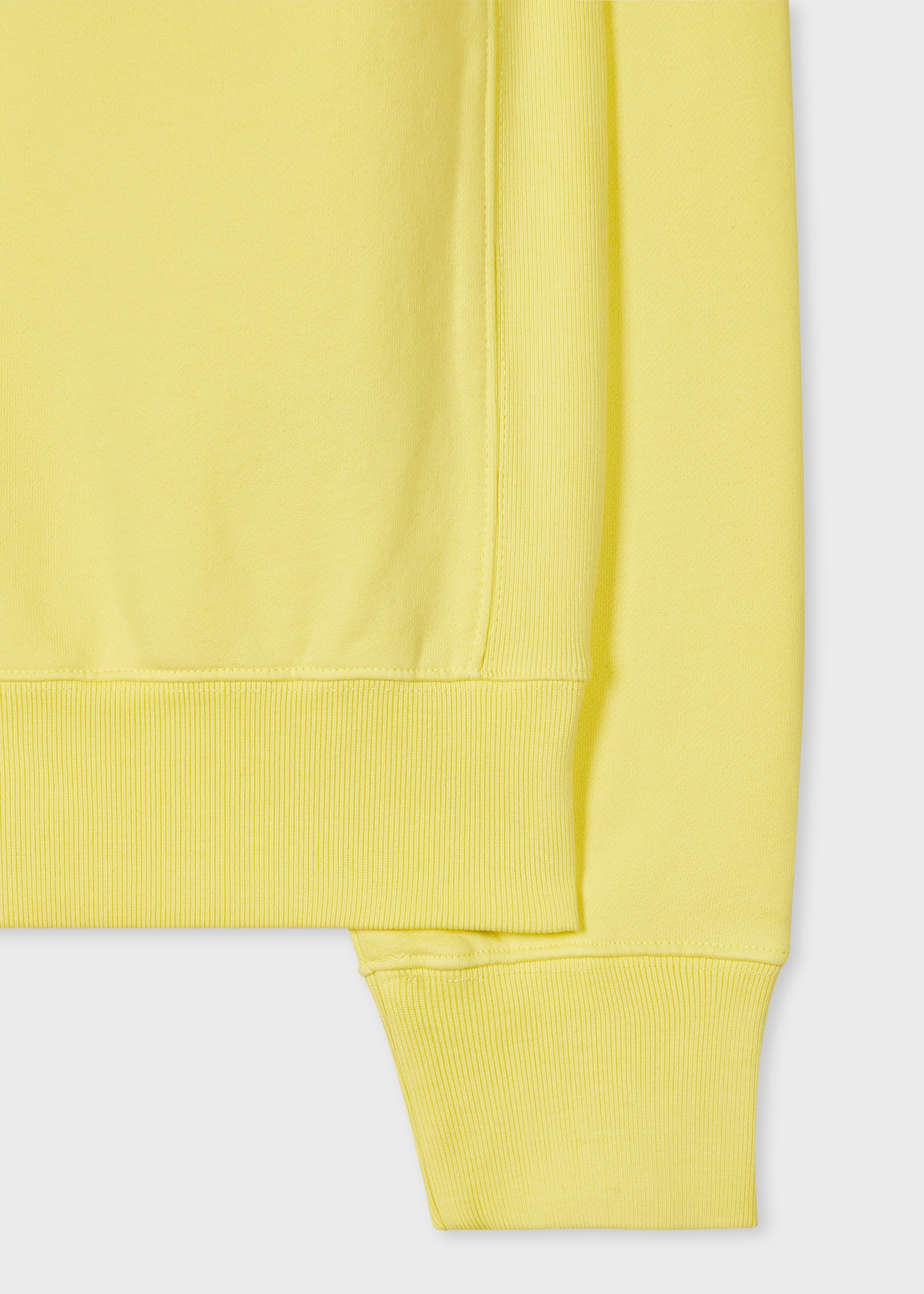 Women's Faded Citrine Cotton 'Happy' Sweatshirt - 1