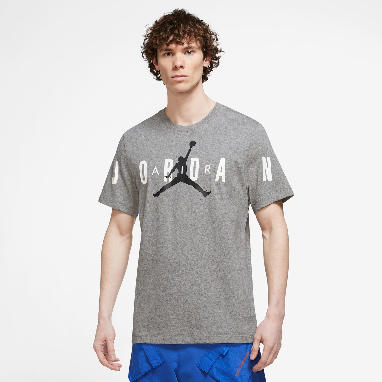 Jordan Mens Jordan Air Stretch Short Sleeve Crew - 1