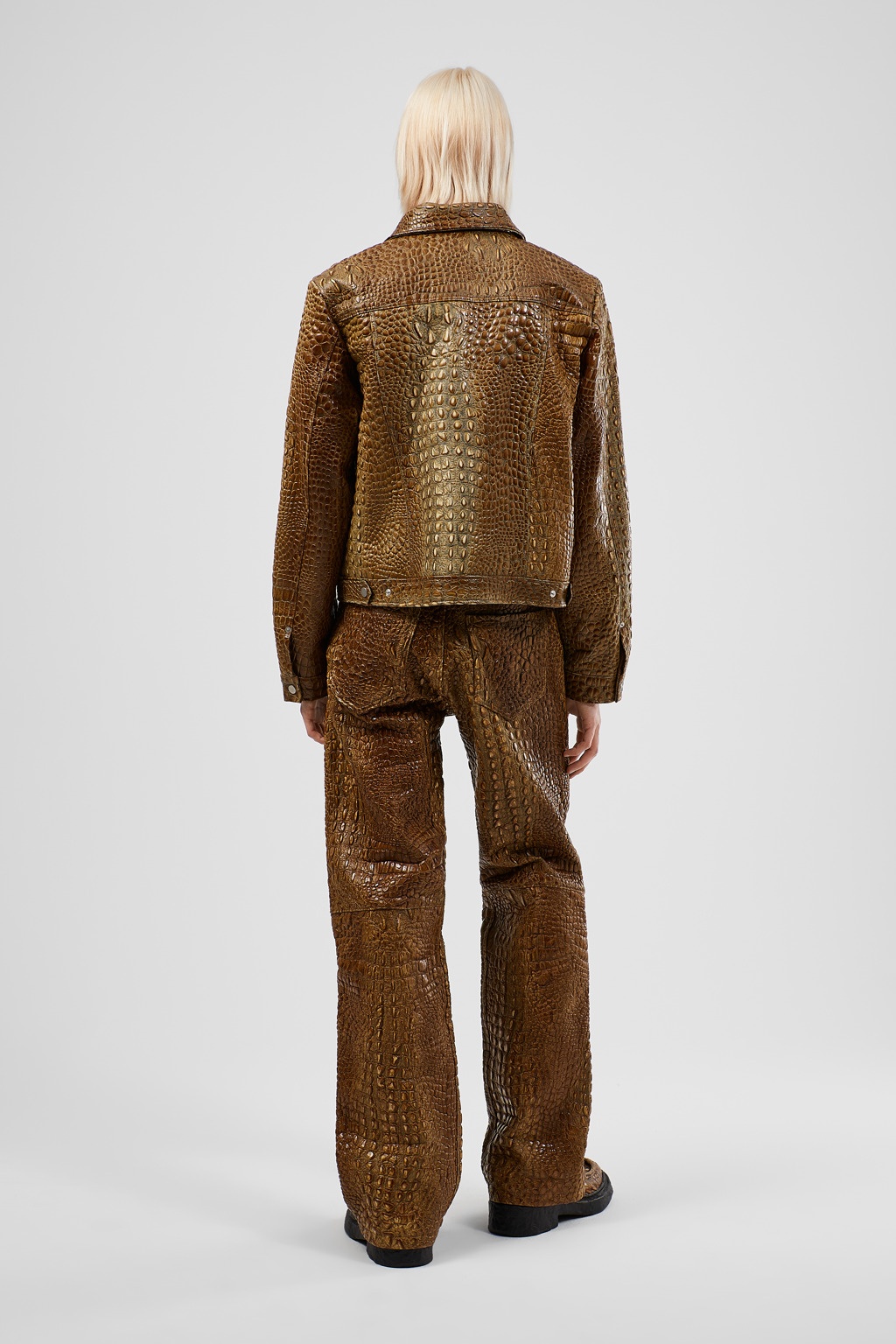 Brown Leather Jacket - 5