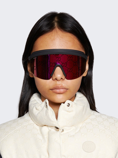 BALENCIAGA Mask Frame Sunglasses Pink outlook