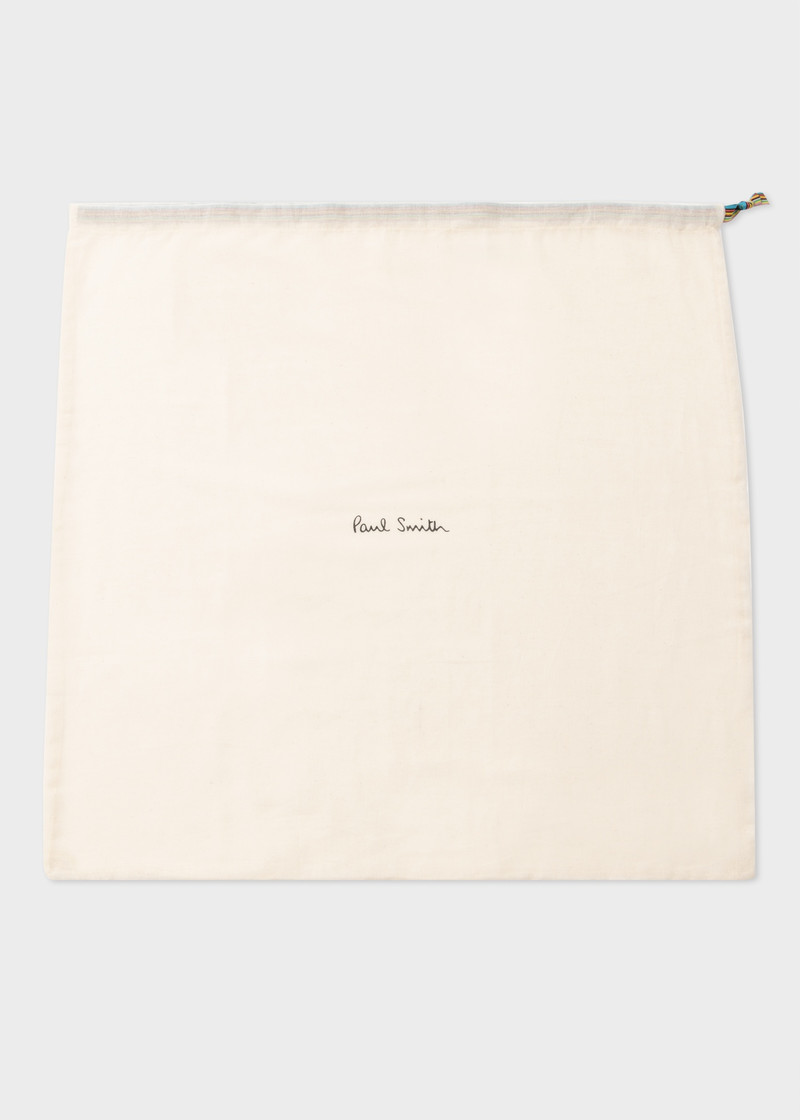 Ecru Embroidered 'Signature Stripe' Cushion 5