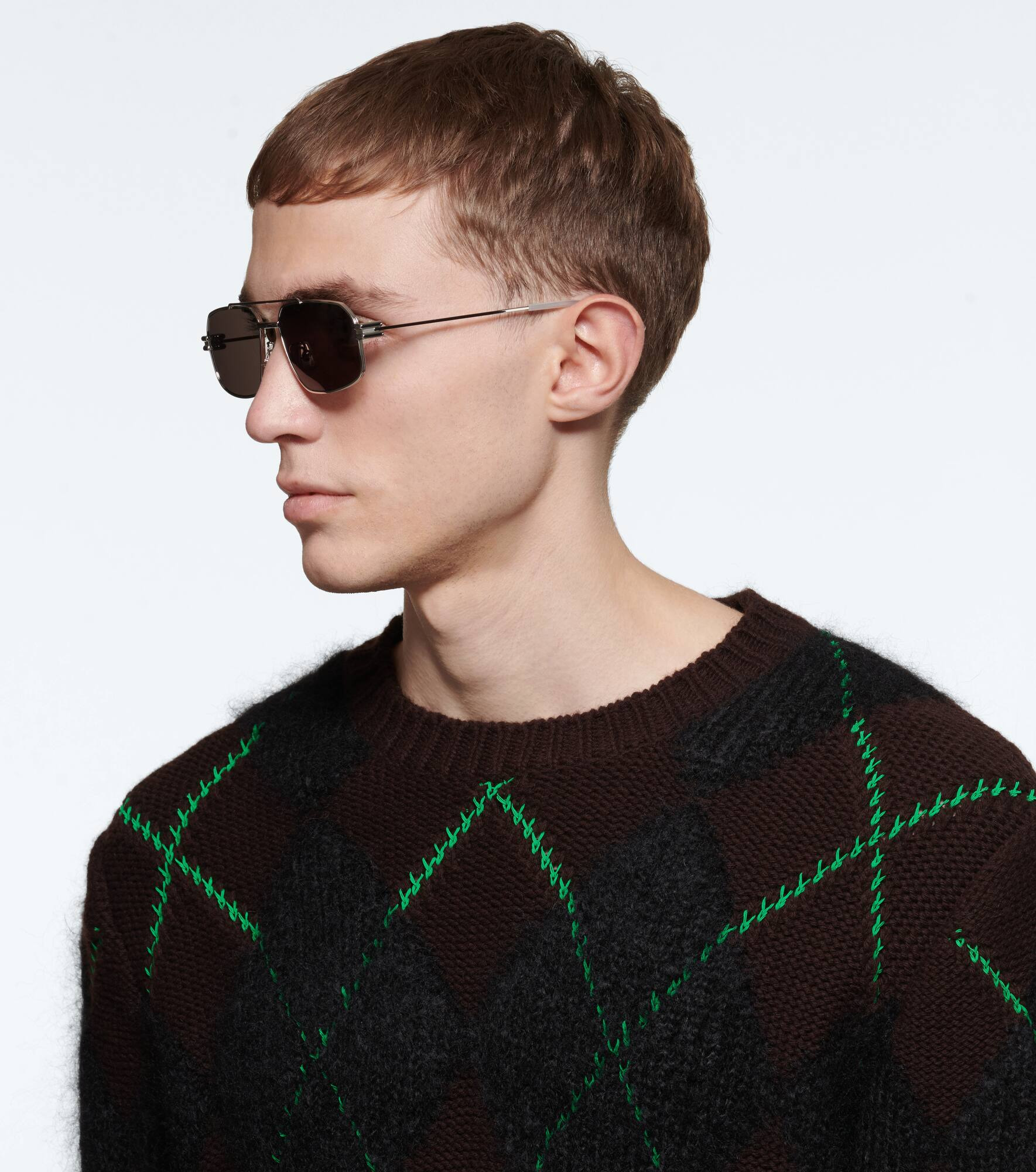 Metal-frame aviator sunglasses - 2