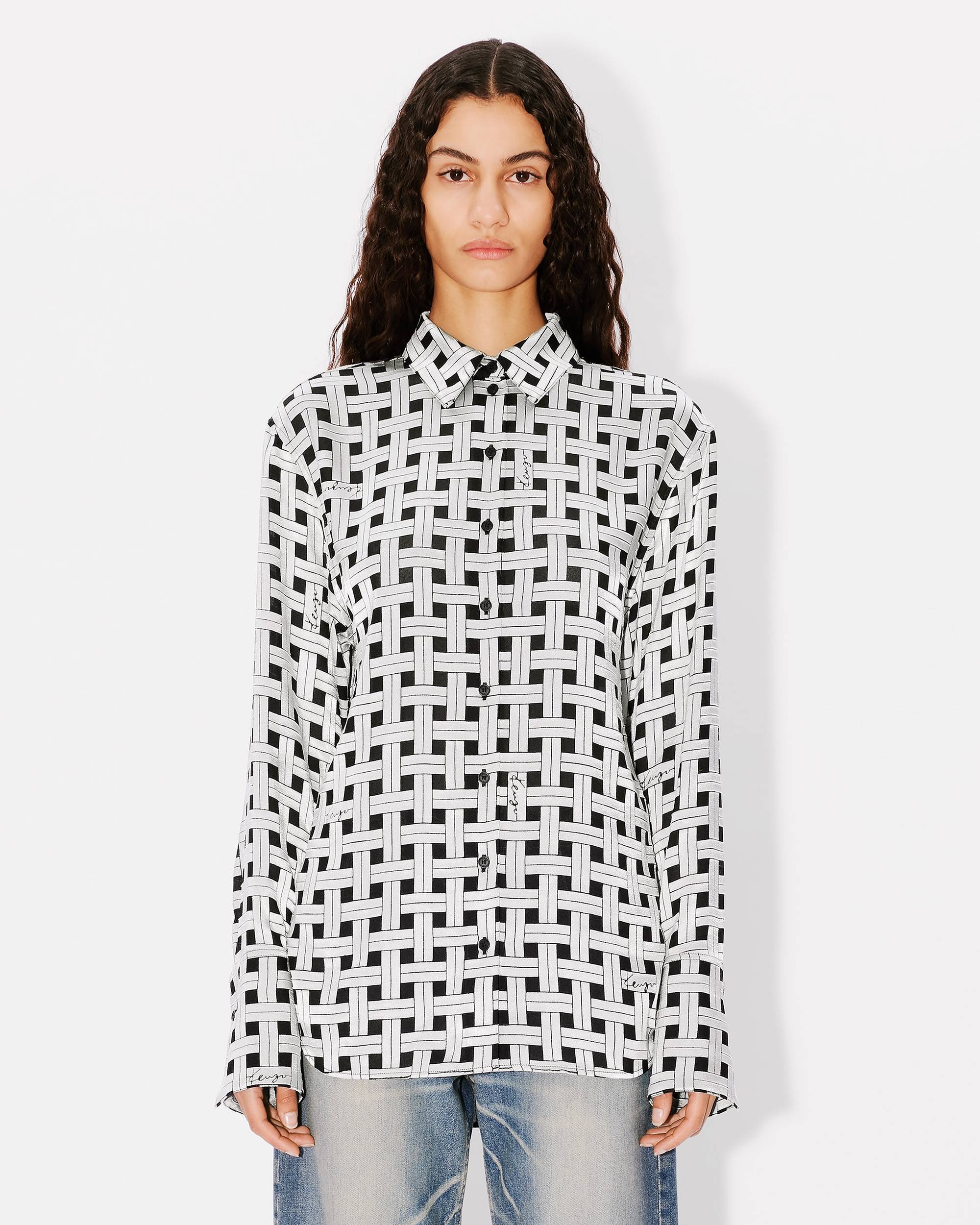 'KENZO Weave' oversized shirt - 3