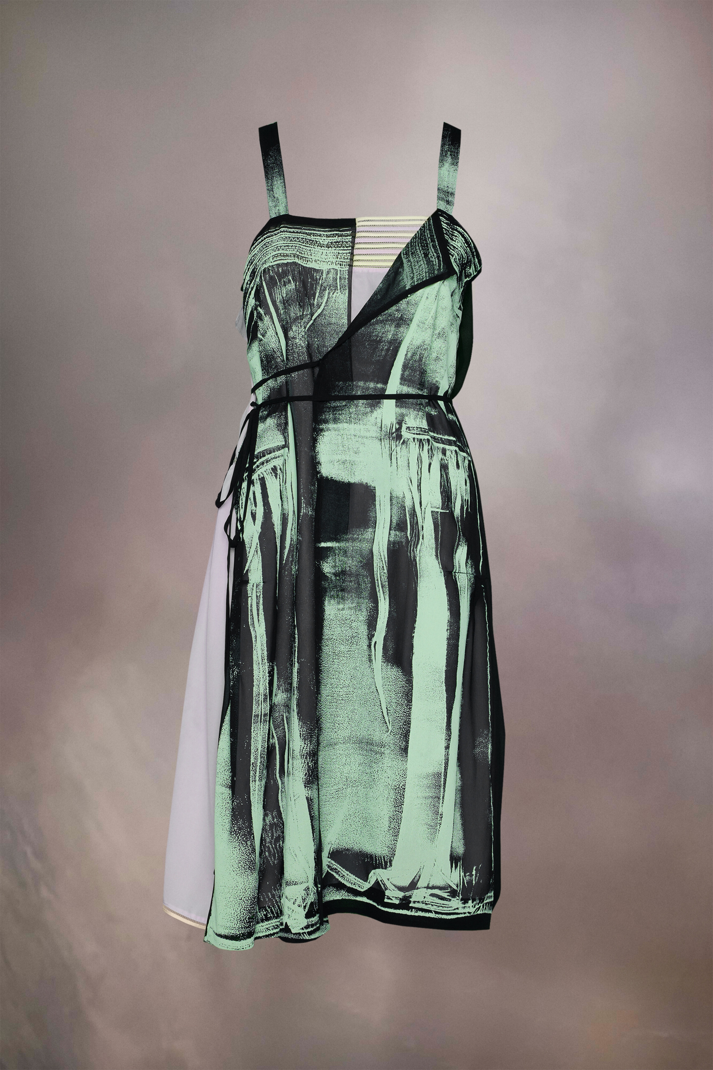 Freeze-frame silk dress - 1
