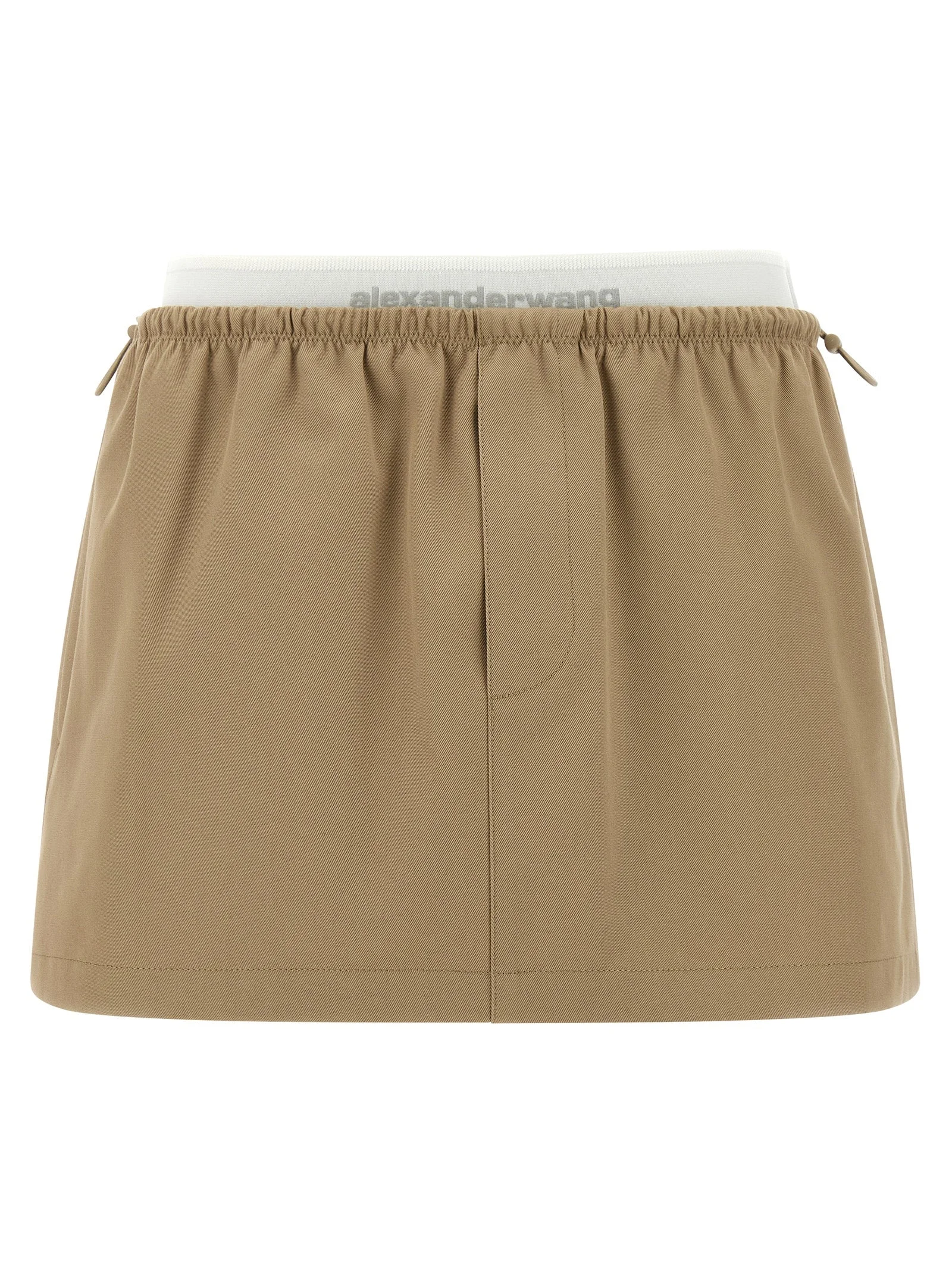 Double Layer Waist Skirt Skirts Beige - 1