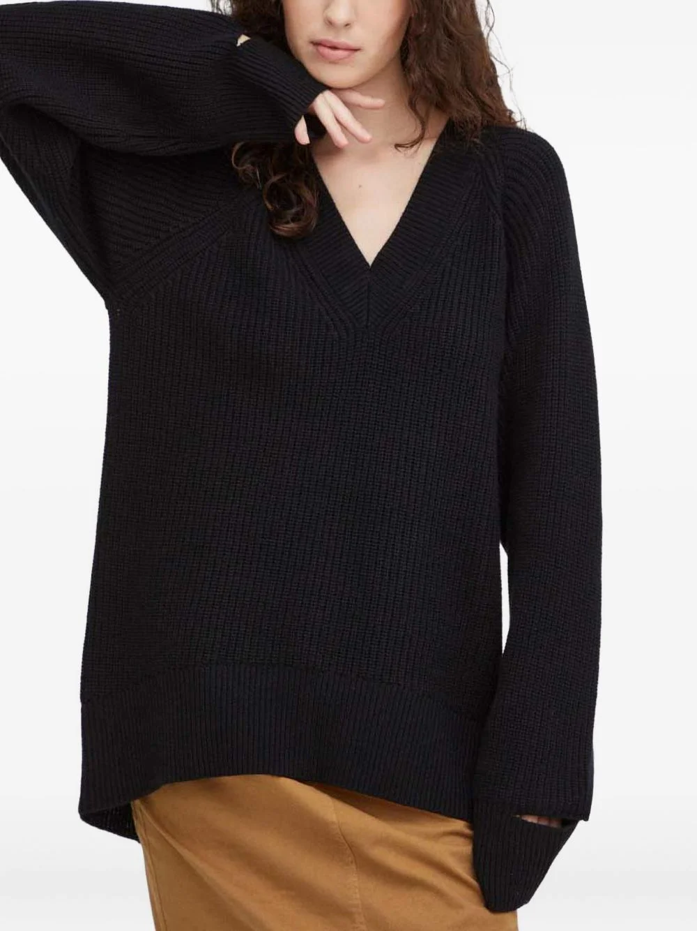 V-neck sweater - 1