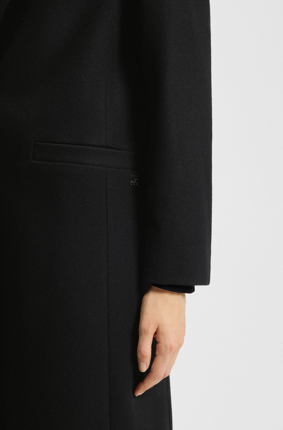 RELAXED-FIT COAT IN A WOOL BLEND - 6