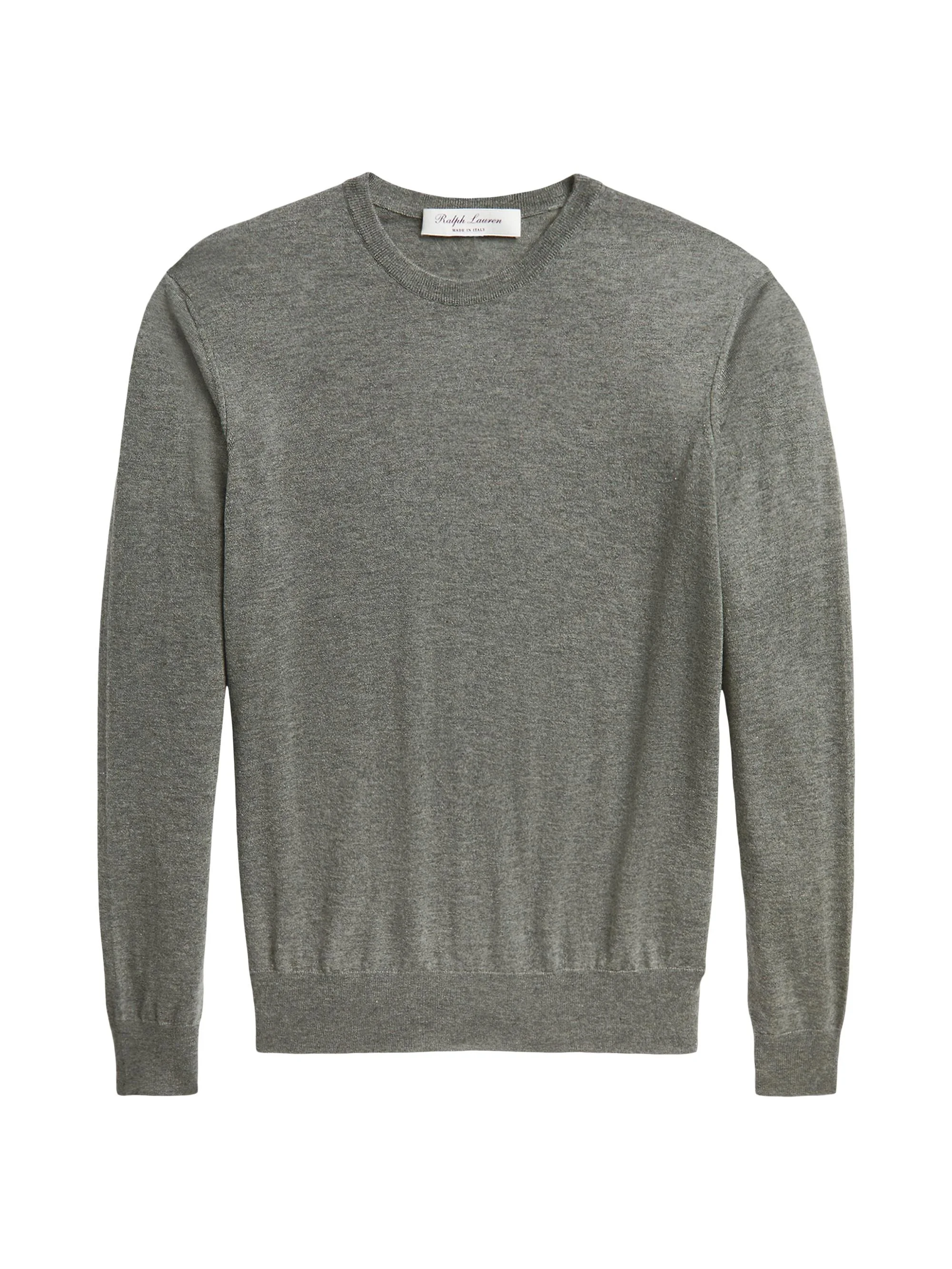 Men's Cashmere Crewneck Sweater - Grey Heather - 1