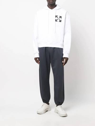 Off-White Arrows motif organic-cotton hoodie outlook