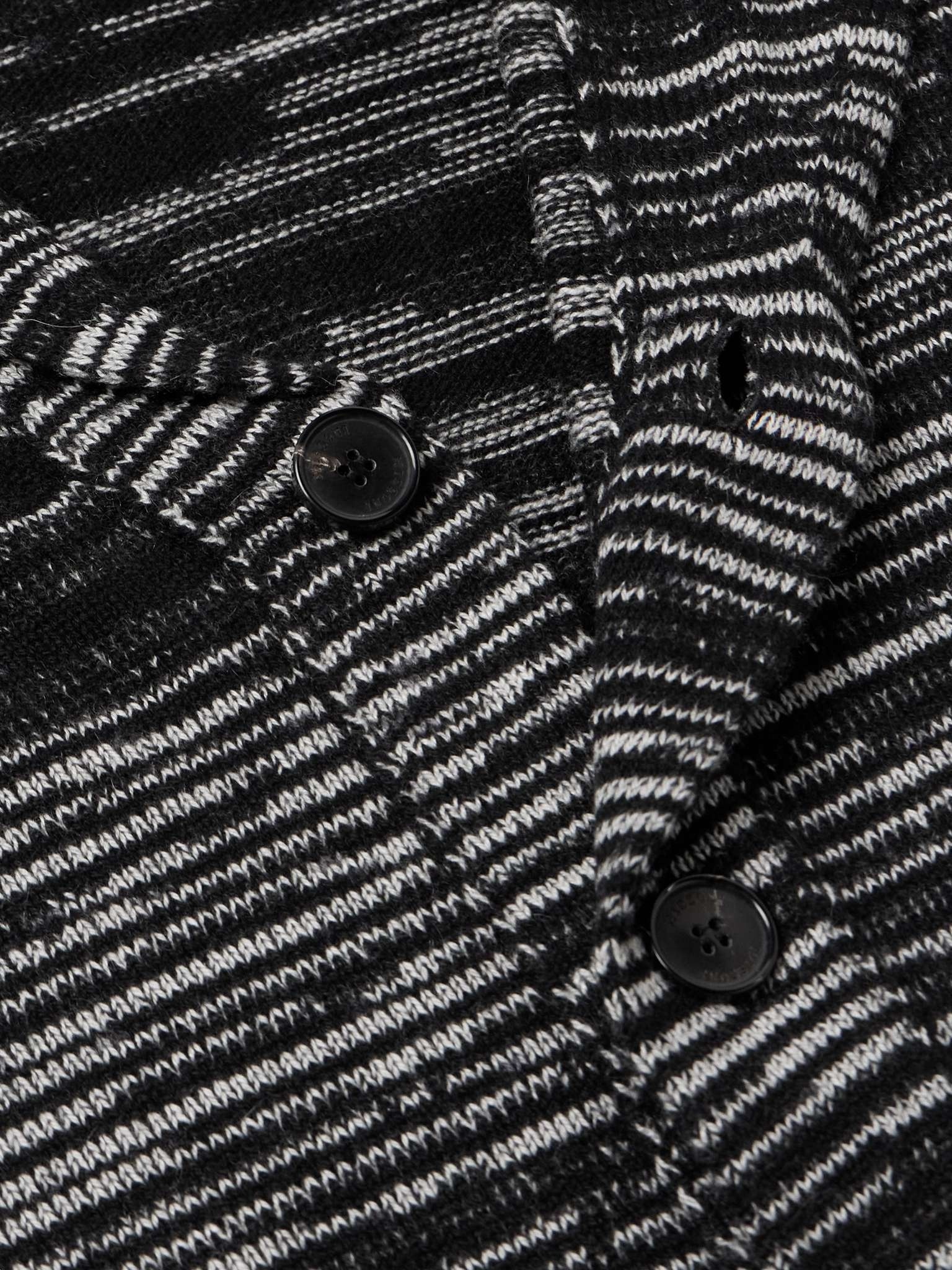 Shawl-Collar Space-Dyed Cashmere Cardigan - 5