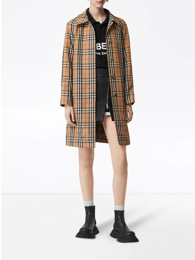 Burberry Vintage Check belted trench coat outlook