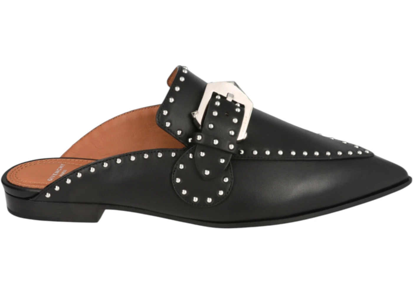 Givenchy Elegant Studded Mules Black (Women's) - 1