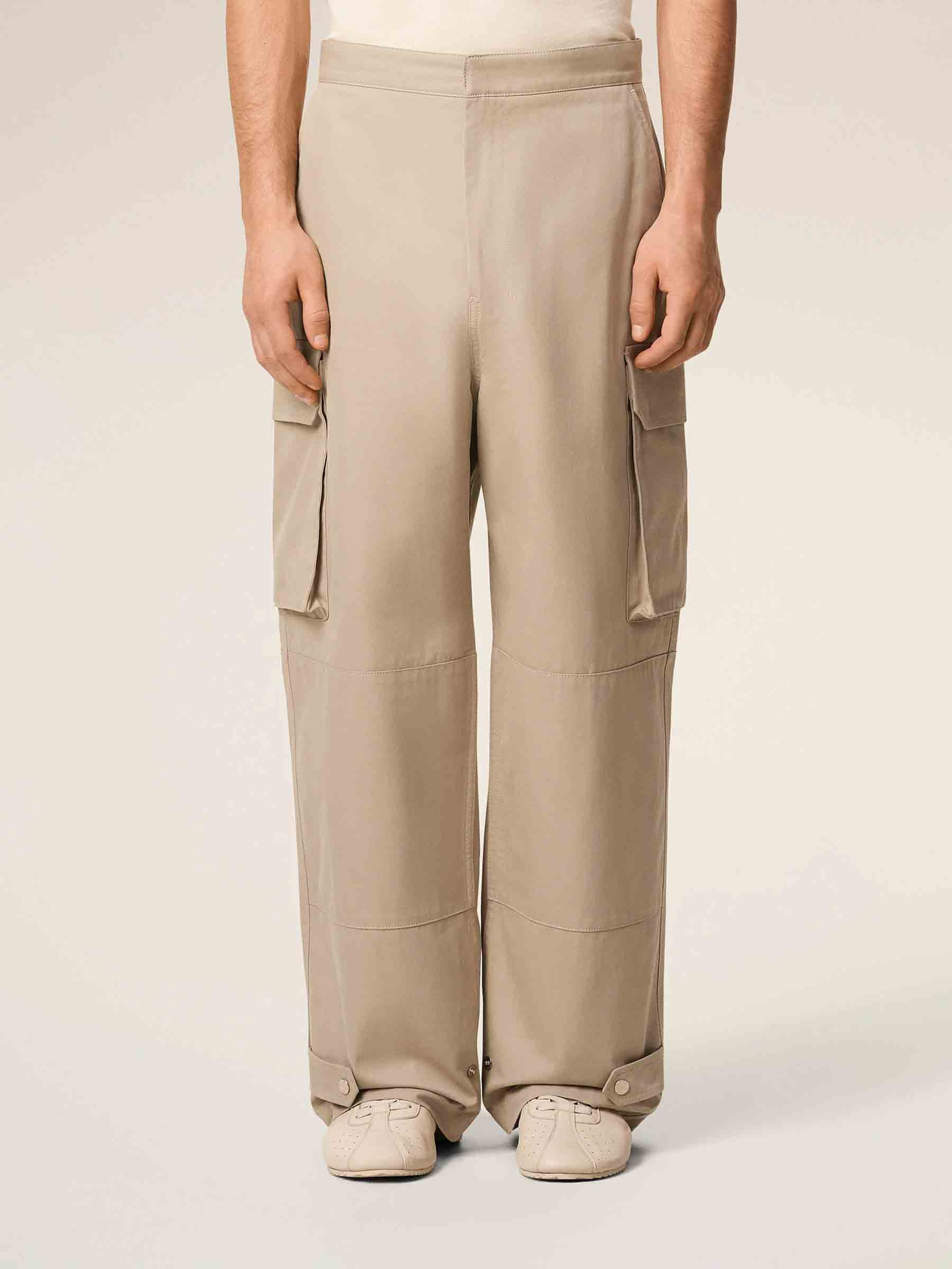 CARGO COTTON PANTS - 4