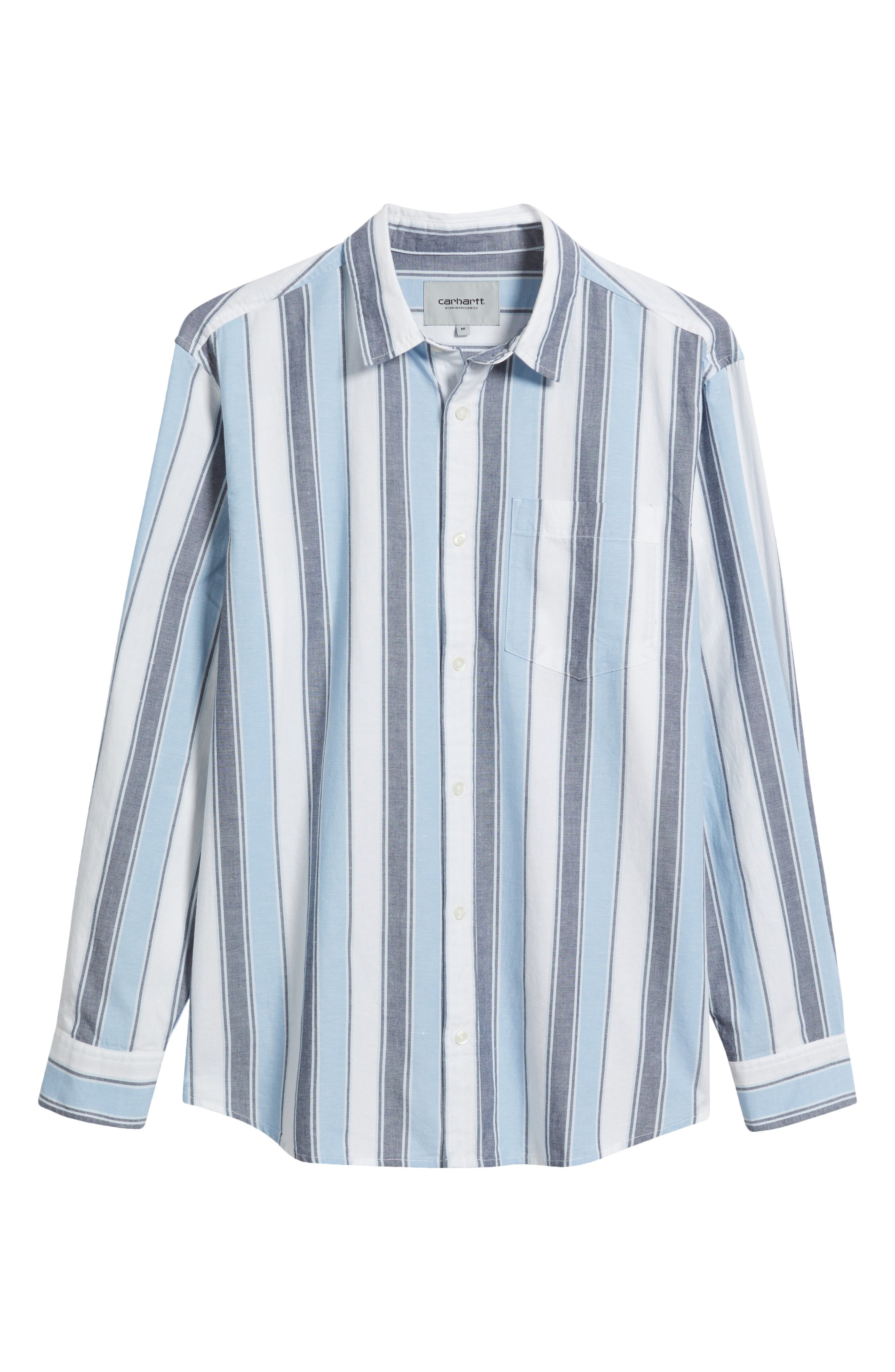 Carhartt Work In Progress Kendricks Button-Up Shirt in Kendricks Stripe Blue at Nordstrom - 6
