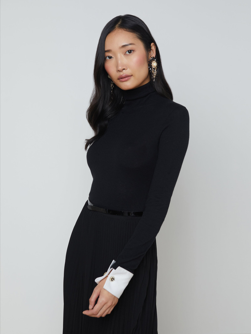 Flora Poplin Cuff Turtleneck 5