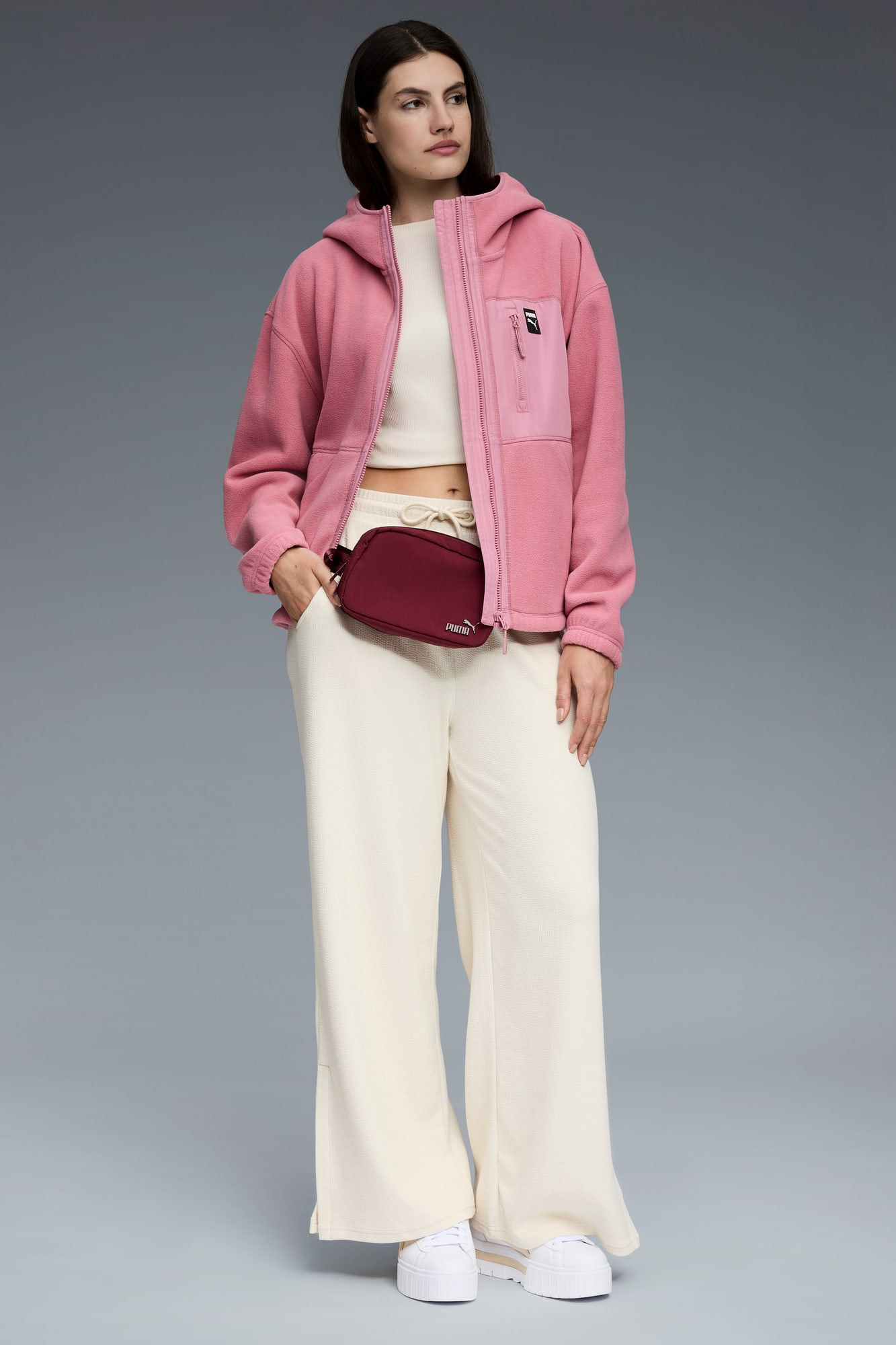 Polar Fleece Hooded Jacket Women - 5