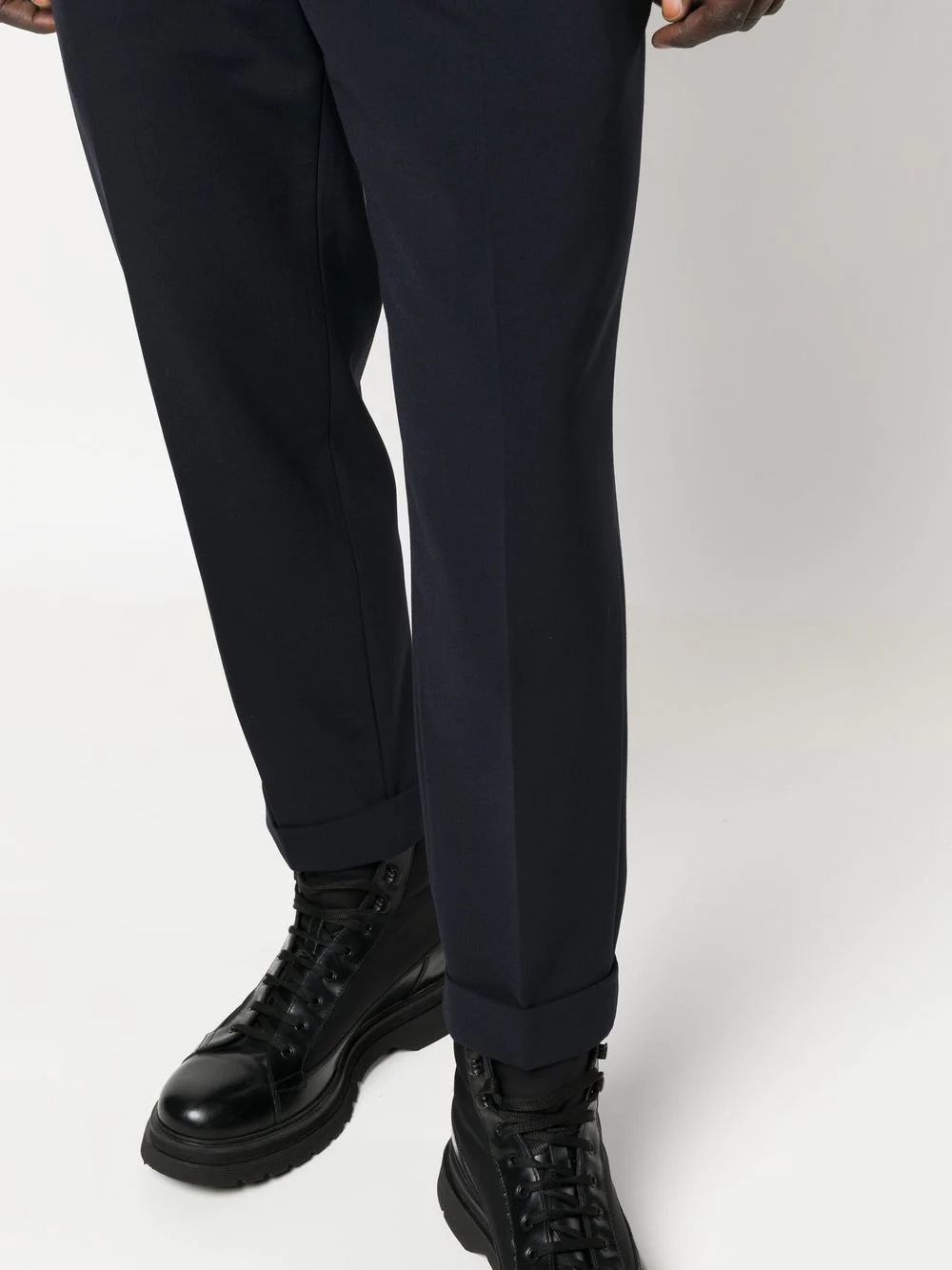 tapered cropped trousers - 5