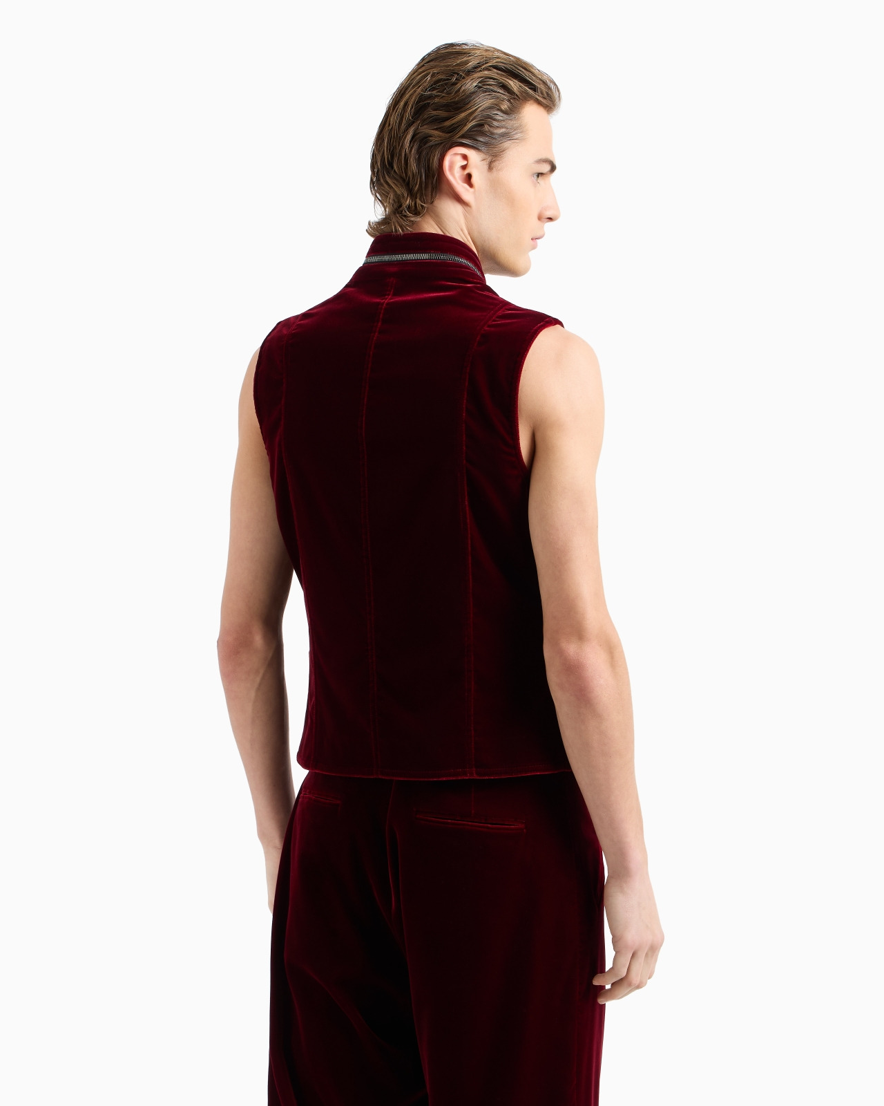 VELVET ZIP-UP WAISTCOAT - 3