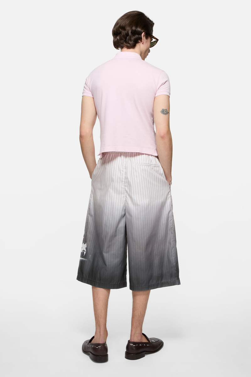 Oversized logo shorts - White/brown 3