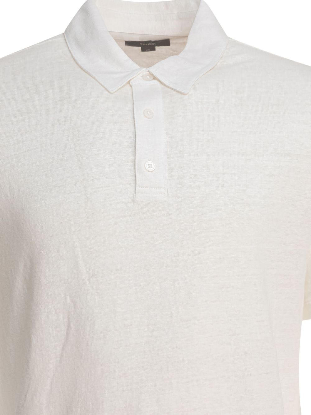 linen short-sleeve polo shirt - 5