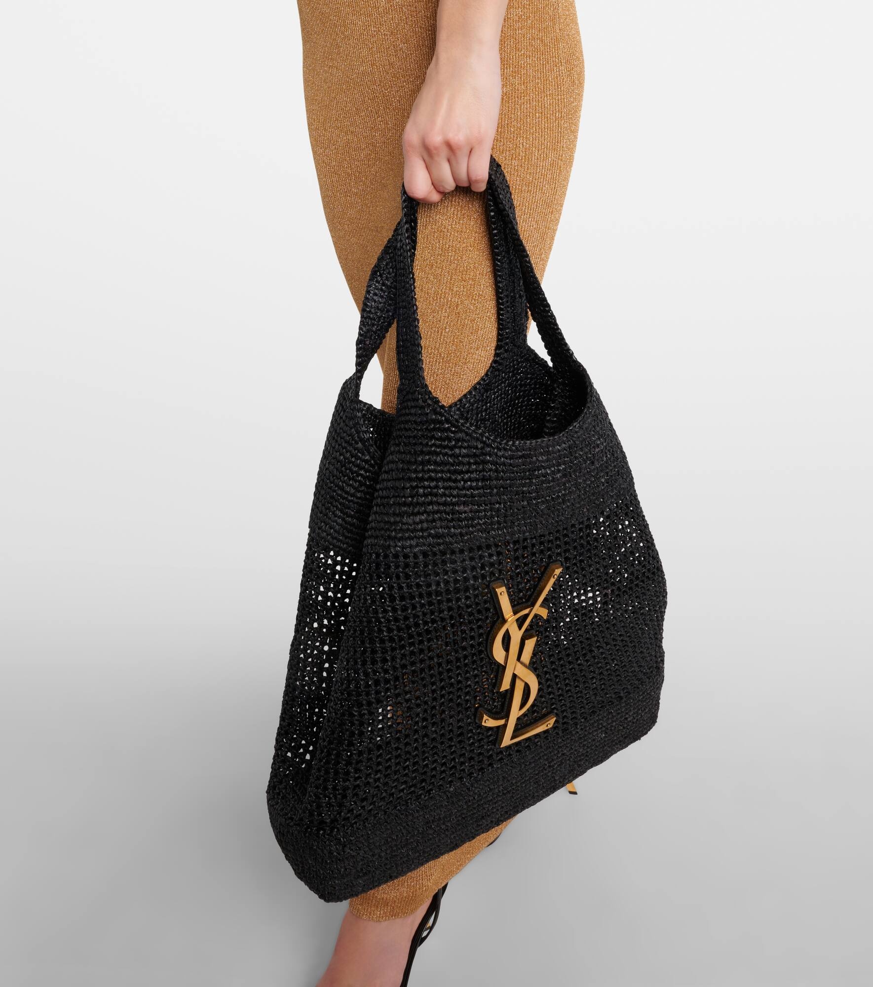 Icare Cassandre Maxi crochet raffia tote bag - 7