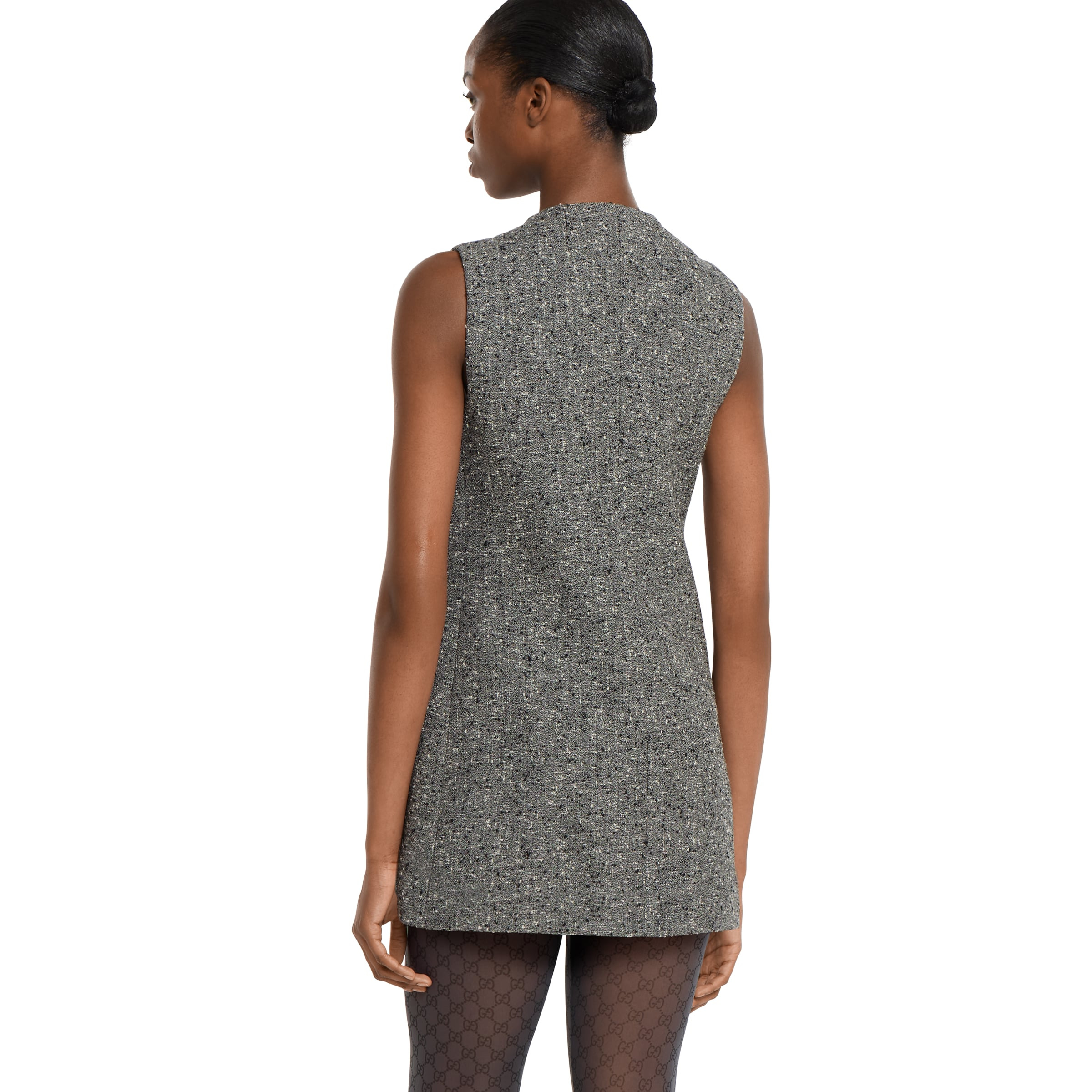 Seeded wool dress - 4