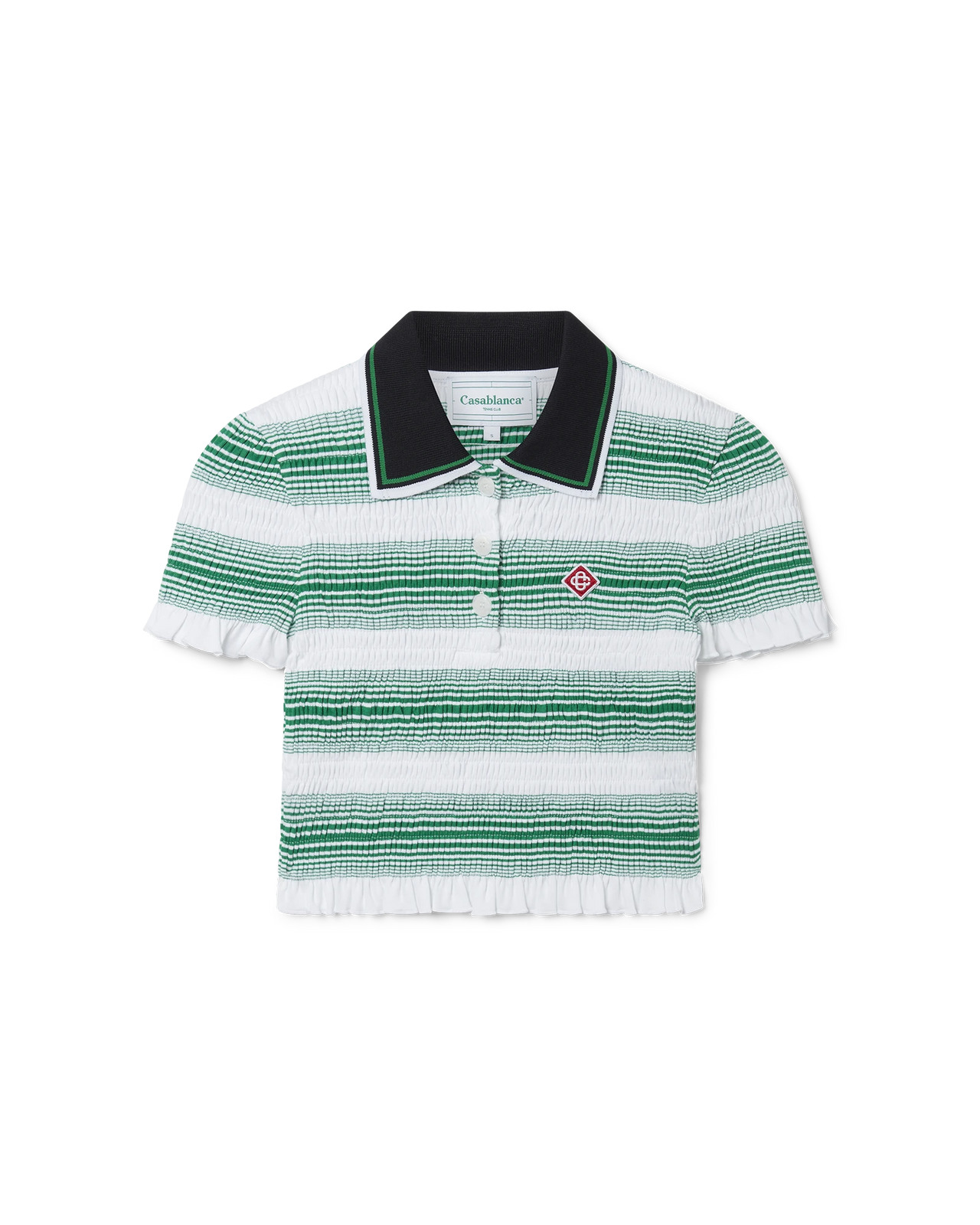 Gradient Striped Polo Top - 1