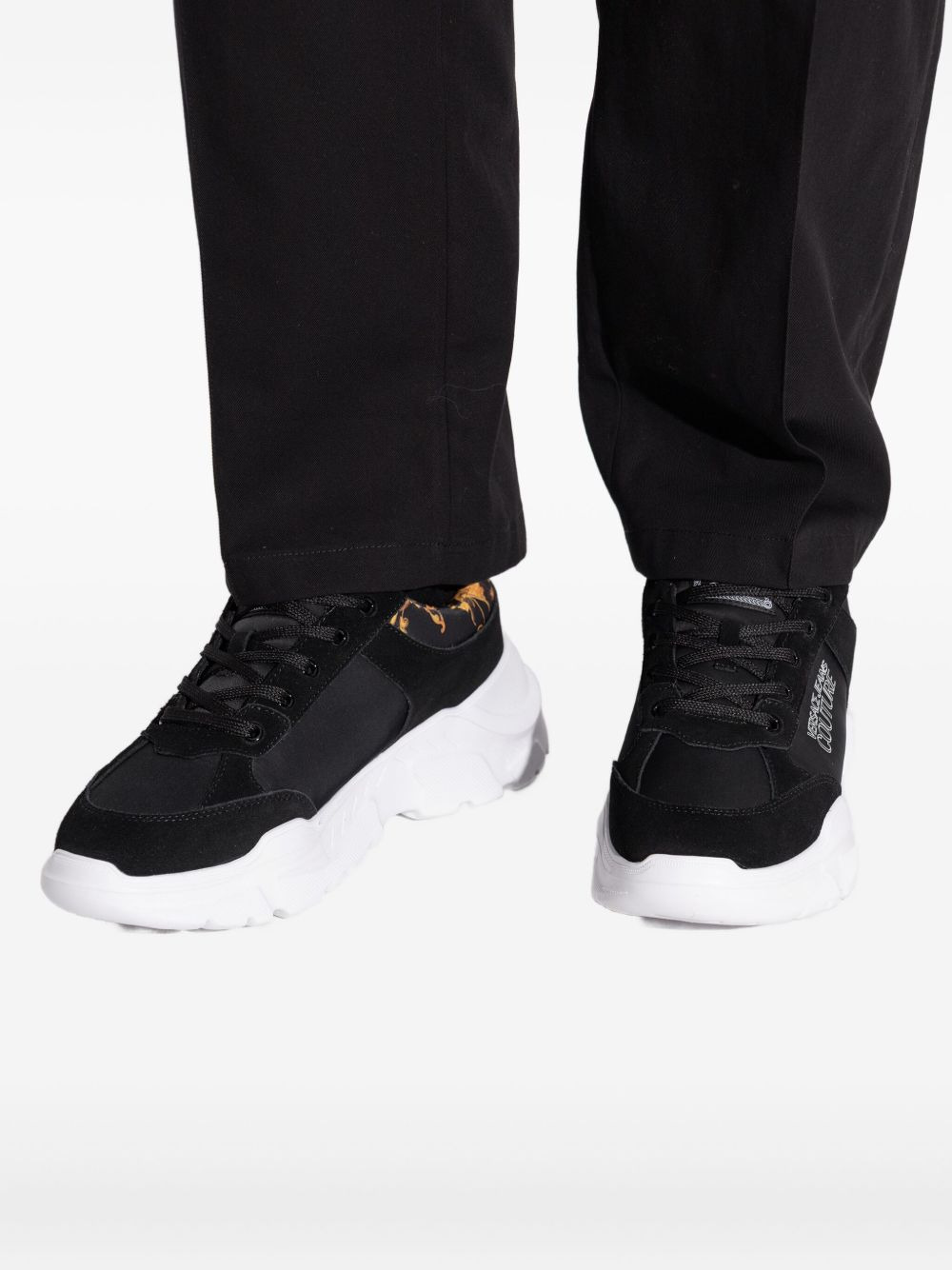 floral-panelled sneakers - 5