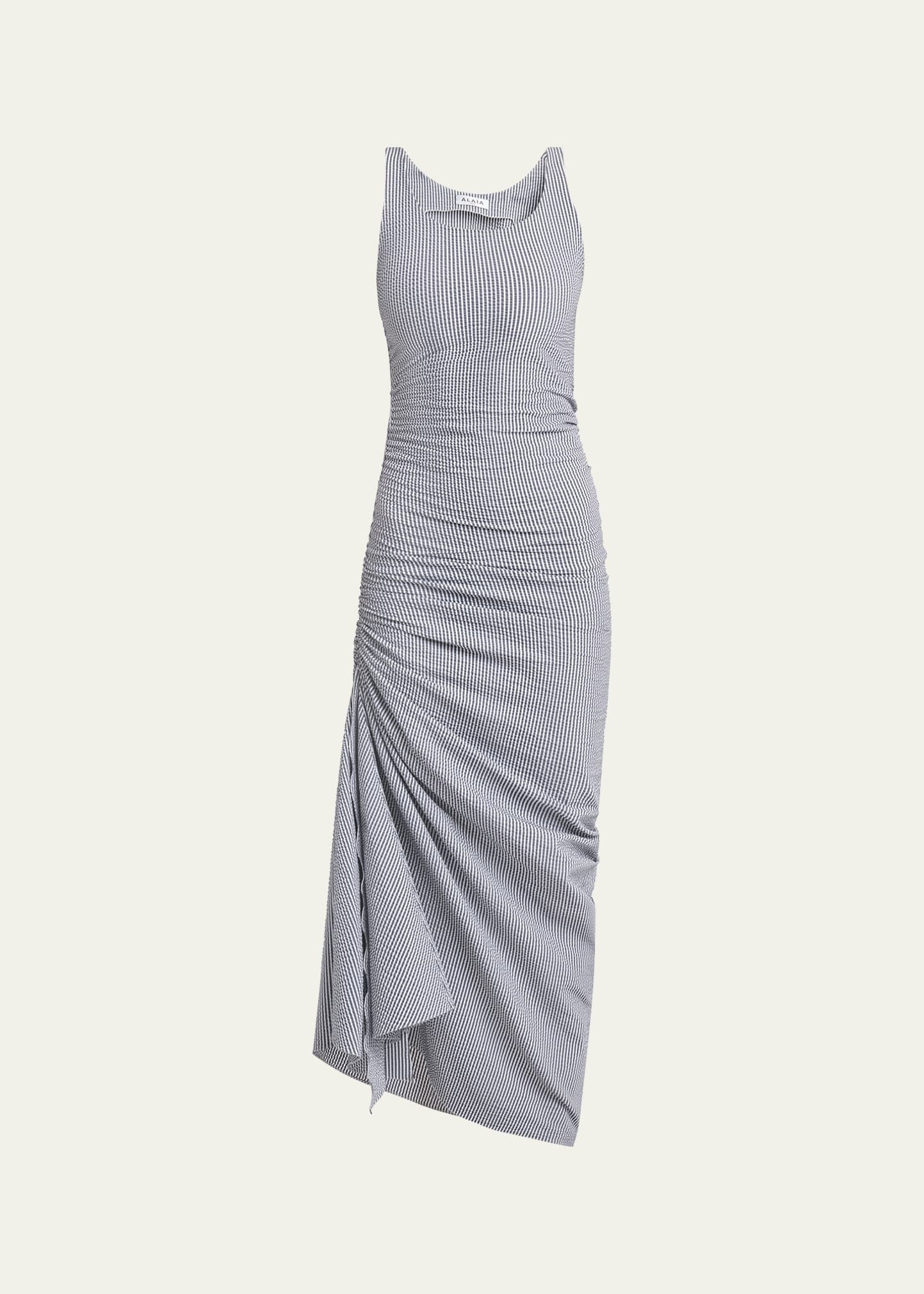 Sleeveless Ruched Tank Maxi Dress - 1