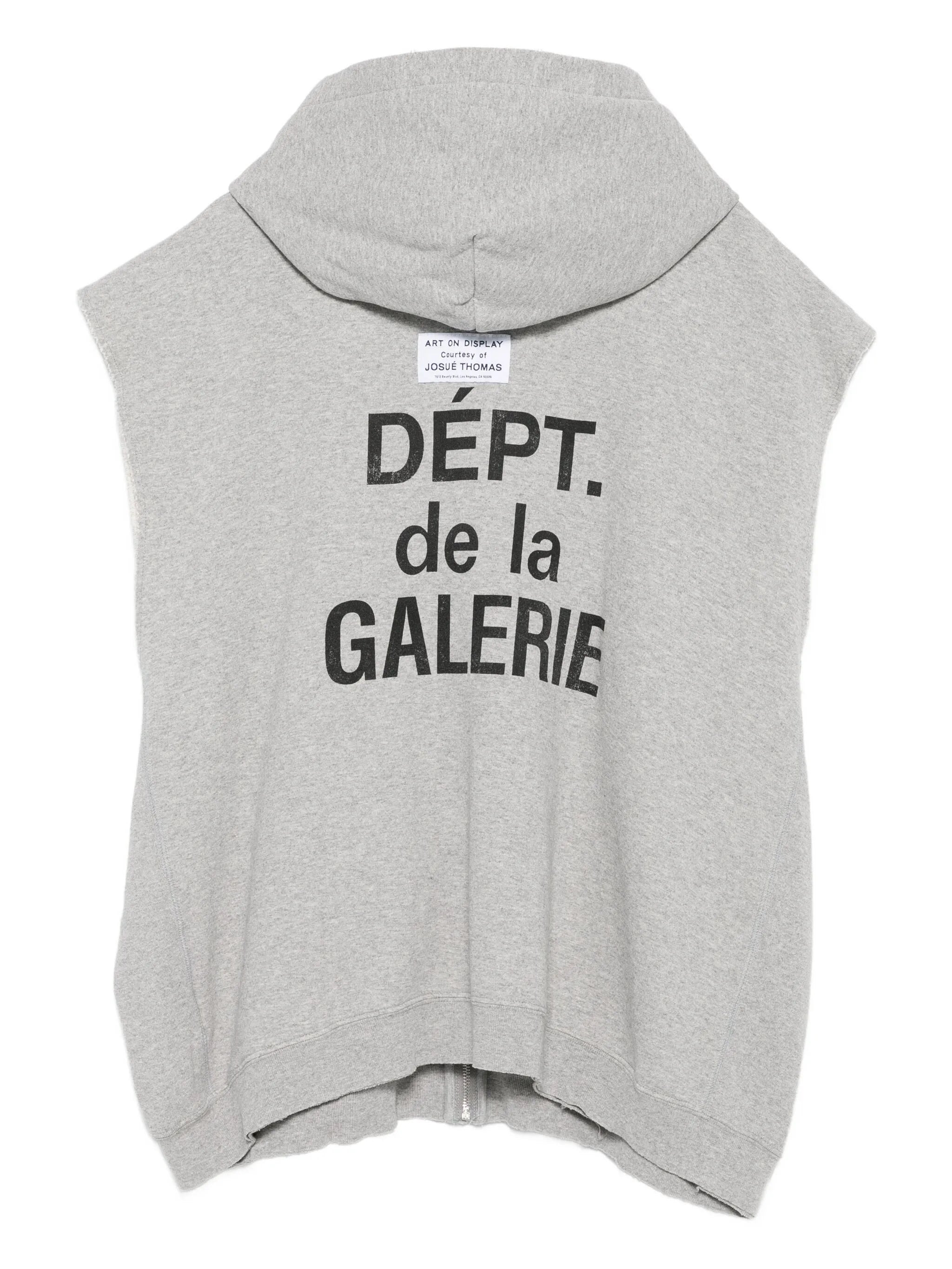 Gallery Dept. Logo-print Sleeveless Hoodie - 3