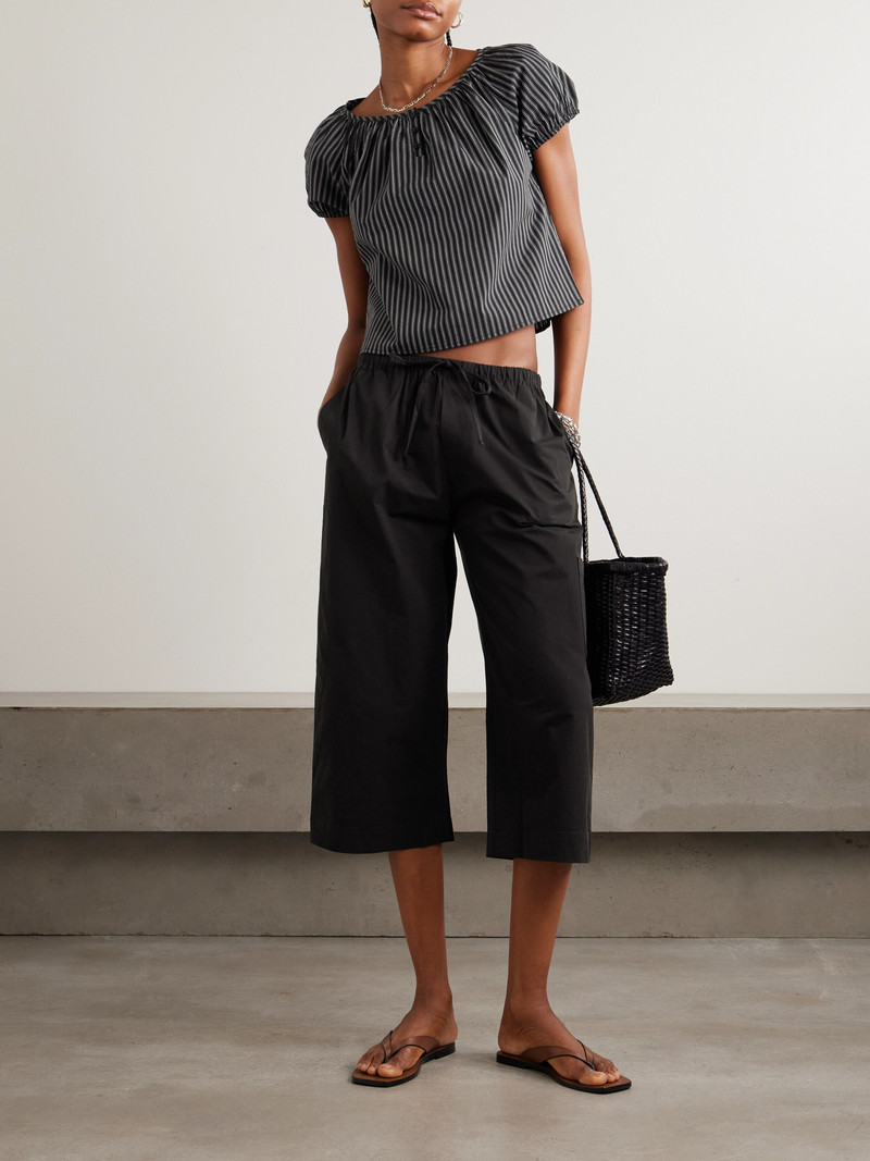 DEIJI STUDIOS Striped Organic Cotton-poplin Top outlook