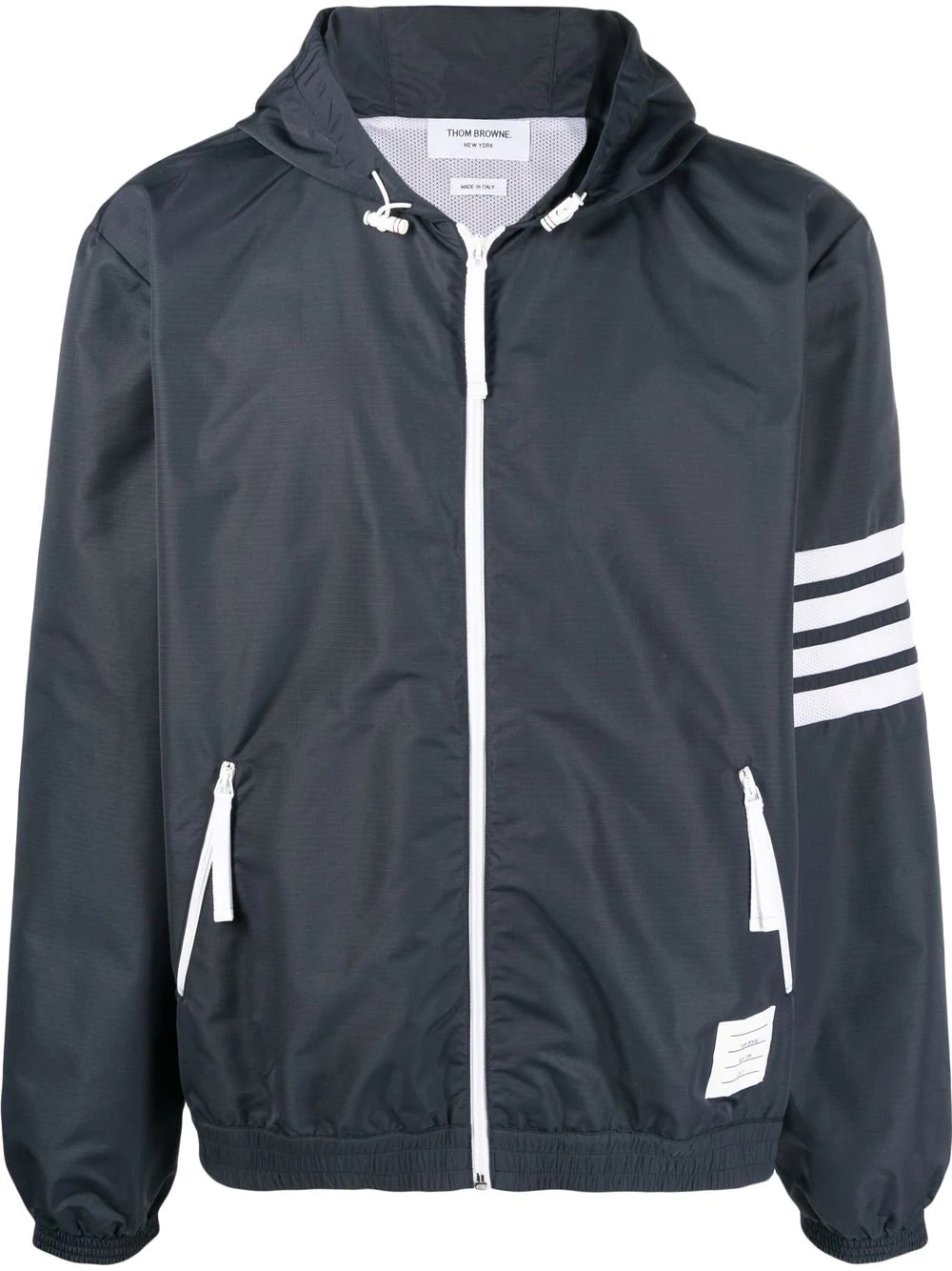 4-Bar stripe hooded jacket - 1