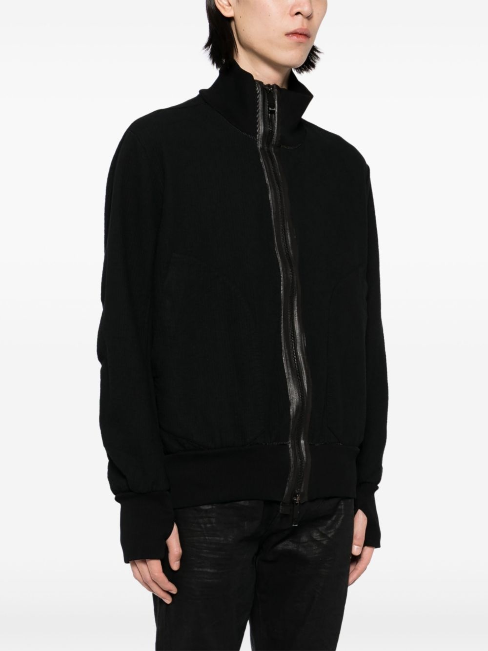 stripe bomber jacket - 3