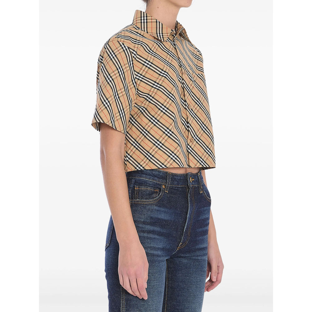 Burberry Neutrals Tops - Shirts Women - 4