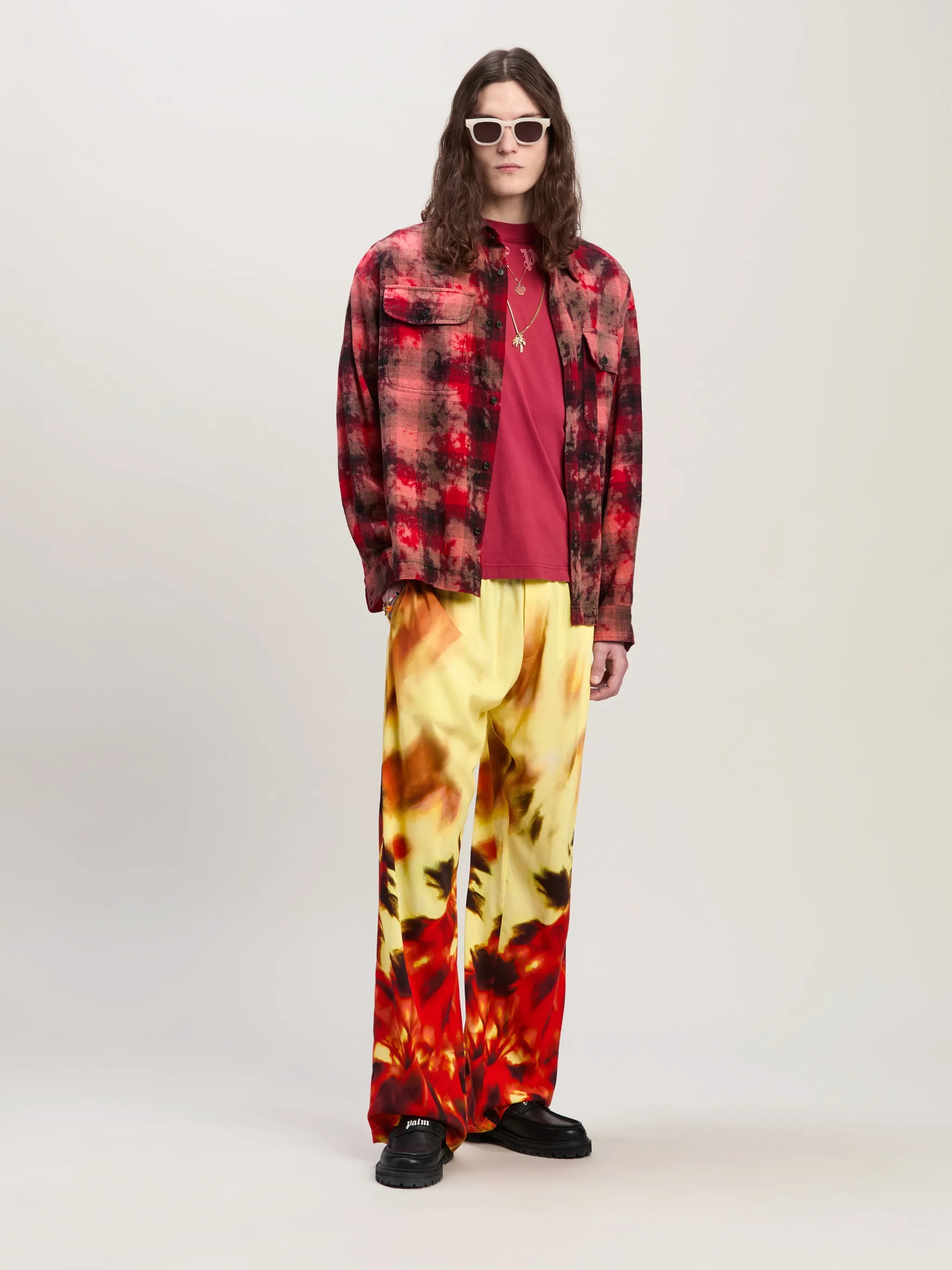 Curved Logo Check Shirt - 2