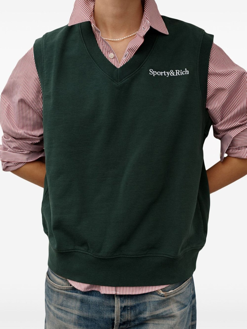 Utility logo-embroidered striped shirt 4