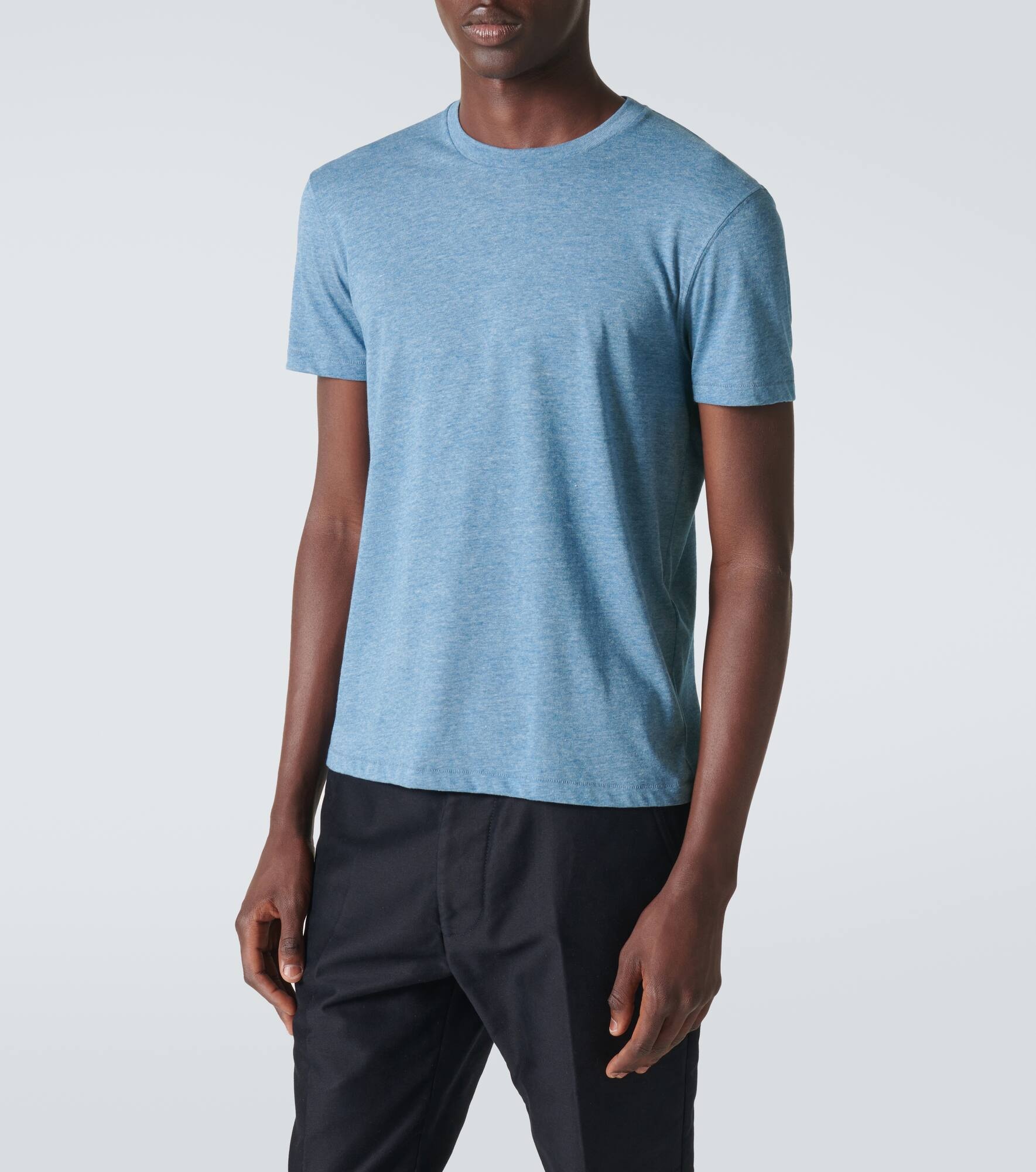 Cotton-blend jersey T-shirt - 3