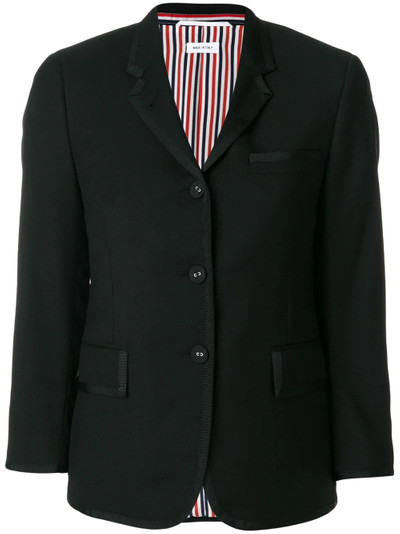 Thom Browne flap pockets fitted blazer outlook