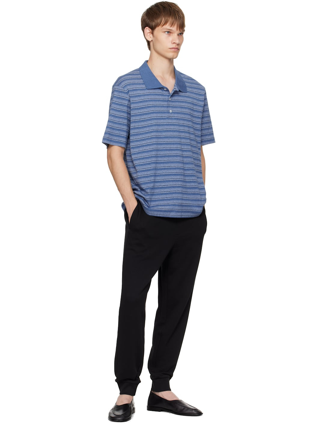 Black Cuffed Logo Print Sweatpants - 4
