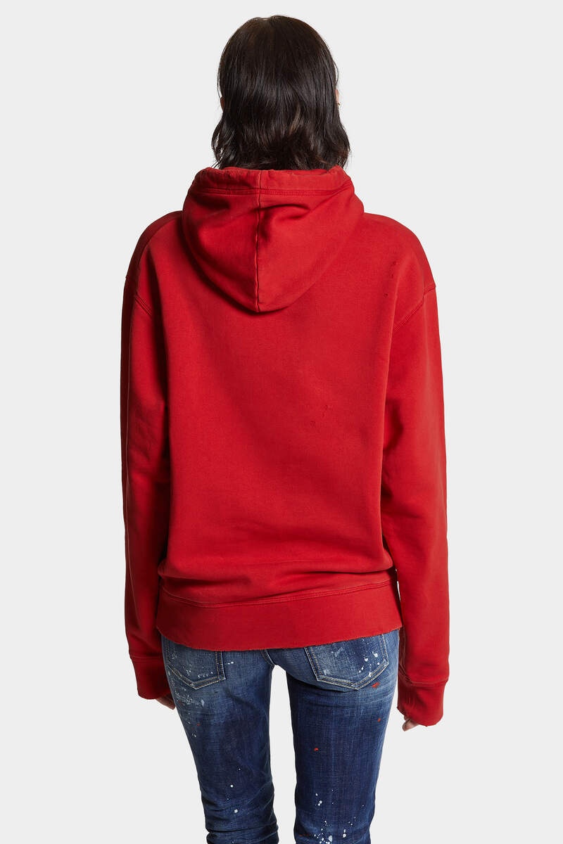 WASHED AND DESTROYED JUST RIGHT FIT HOODIE - 4