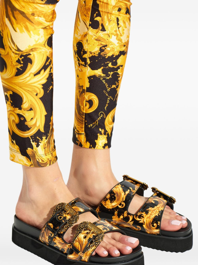 buckled Barocco-print sandals 6