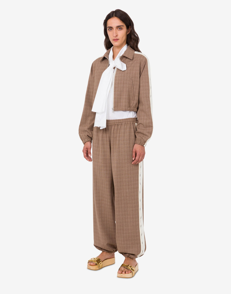 STRETCH WOOL BLEND CLOTH PANTS 1