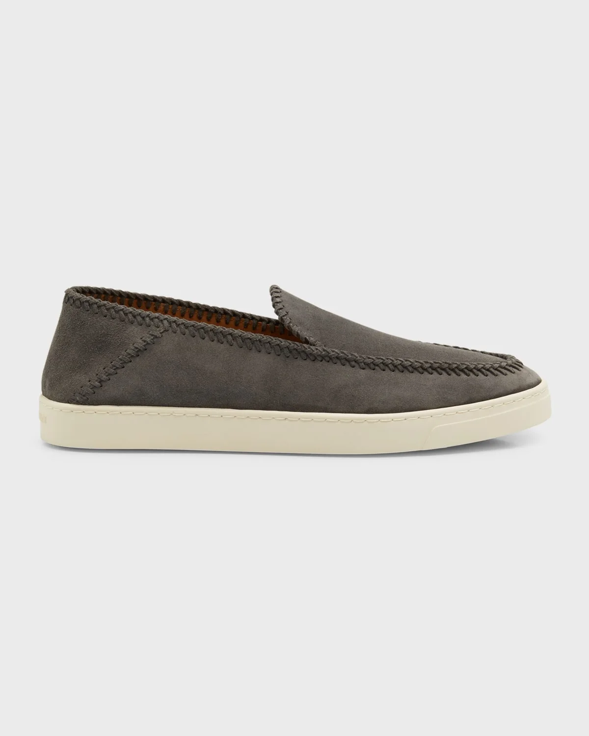 Men's Suede Slip-On Sneakers - 1