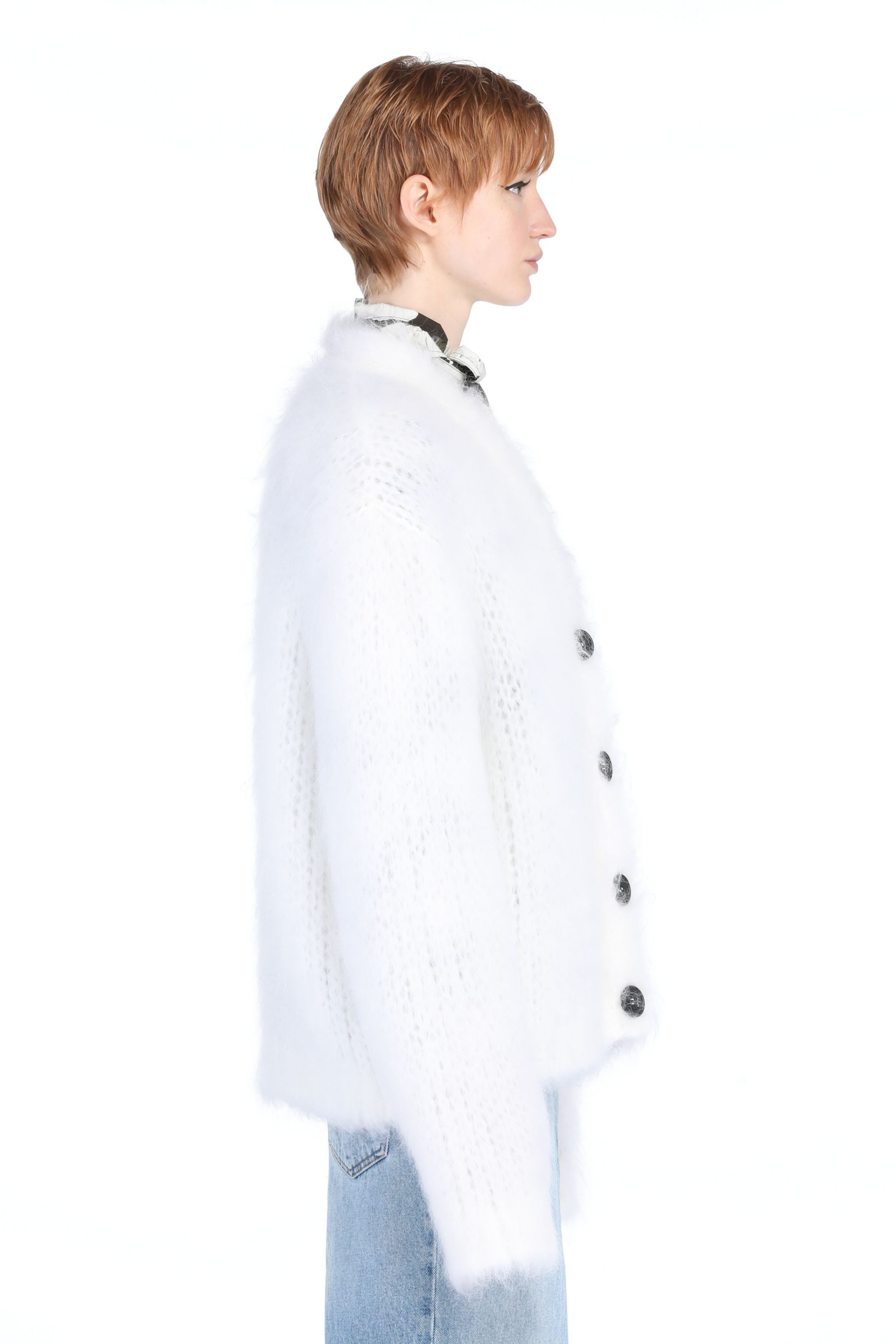 OVERSIZED OPEN-KNIT CARDIGAN - 3