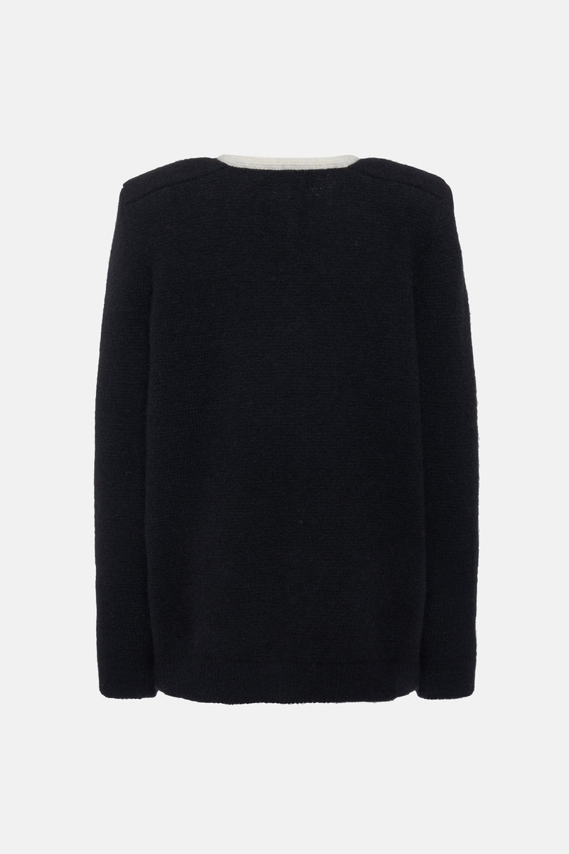 Alessandra Rich OVERSIZED ALPACA KNITTED CARDIGAN outlook