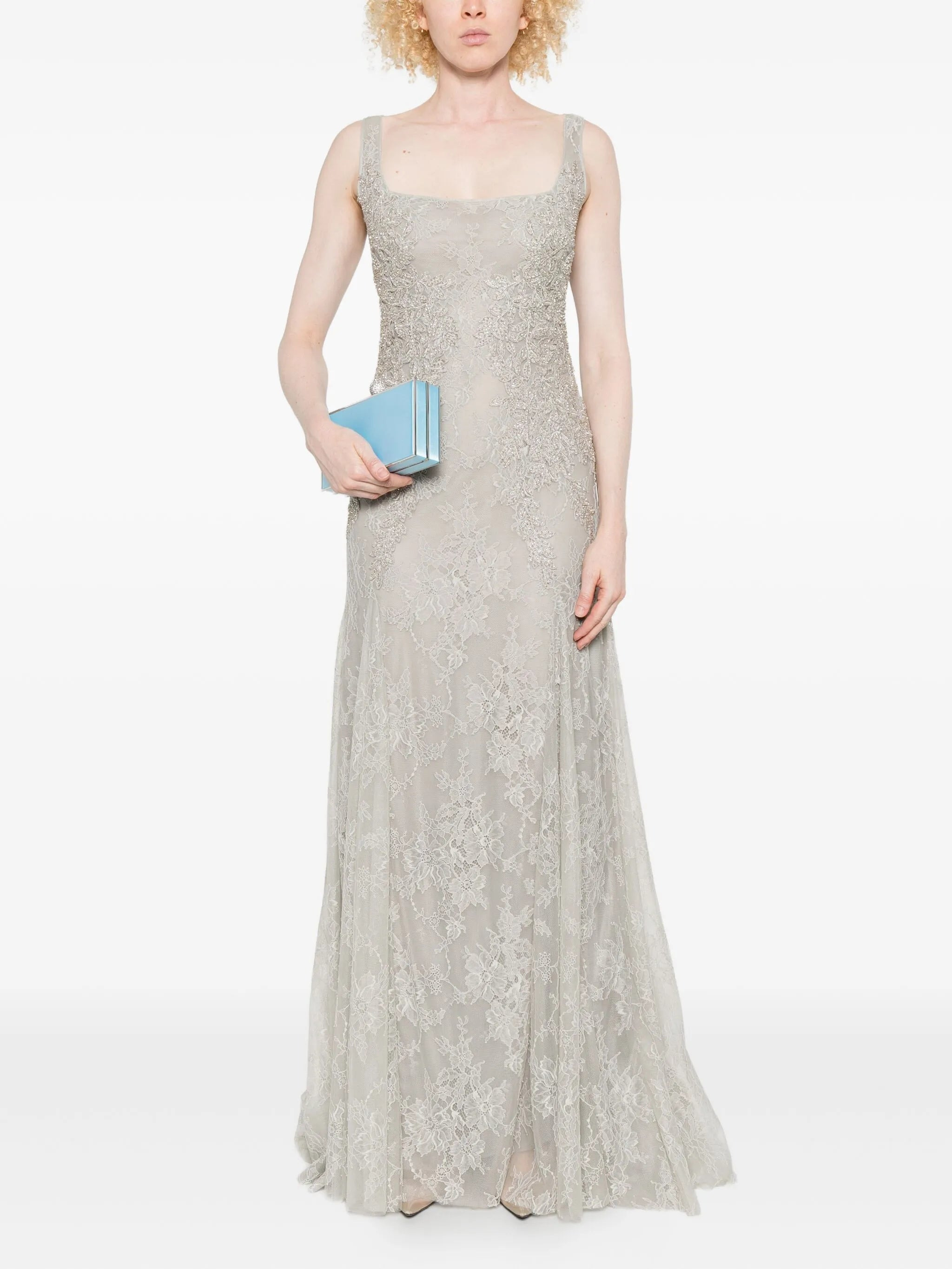 Costarellos Lace-embellished Sleeveless Maxi Dress - 2