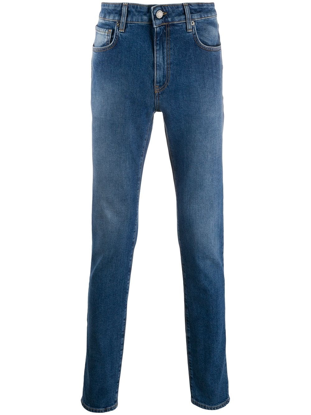 Double Question Mark slim-fit jeans - 1