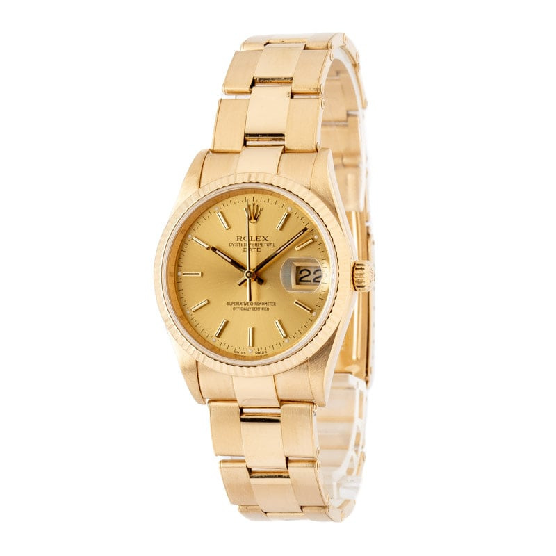 Rolex Date Ref 15238 Champagne Dial - 2