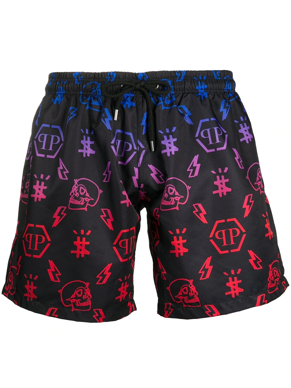 monogram-print swim shorts - 1